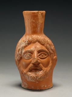Red-Slip Head Vase, about A.D. 300. Creator: Workshop of Gududio.