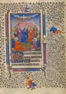 Pentecost; Book of Hours, about 1410. Creator: Unknown.