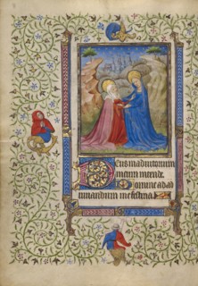The Visitation; Book of Hours, about 1410. Creator: Unknown.