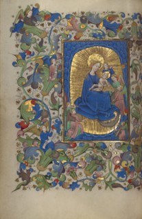 The Virgin and Child with Angels; Book of Hours, about 1450-1455. Creator: Master of Guillebert de Mets.