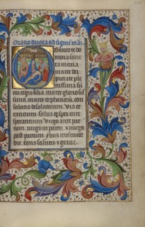 Initial O: The Pietà; Book of Hours, about 1450-1455. Creator: Master of the Lee Hours.