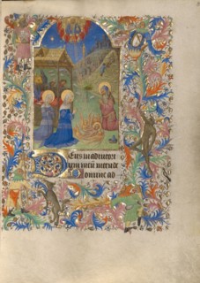 The Nativity; Book of Hours, about 1420. Creator: Spitz Master.