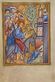 The Entry into Jerusalem, about 1190-1200. Creator: Unknown.