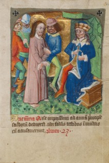 Christ before Annas, about 1480-1490. Creator: Unknown.