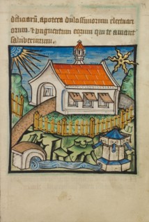 The Paradise of All Delights;The Enclosed Garden, Sealed Fountain, Stella Maris..., about 1480-1490. Creator: Unknown.
