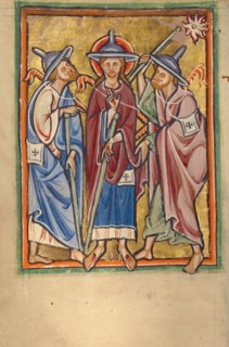The Road to Emmaus, about 1190-1200. Creator: Unknown.
