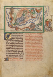 The Woman Clothed in the Sun; Dyson Perrins Apocalypse, about 1255-1260. Creator: Unknown.