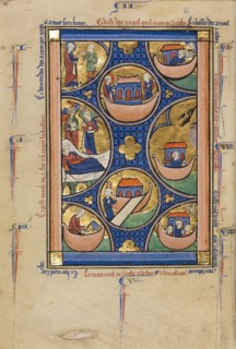 Scenes from the Life of Noah; Wenceslaus Psalter, about 1250-1260. Creator: Unknown.