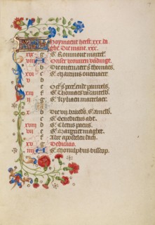 July Calendar Page; Book of Hours, after 1460. Creator: Unknown.