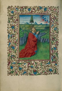 David in Prayer; Book of Hours, about 1460. Creator: Unknown.
