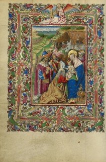 The Adoration of the Magi; Book of Hours, about 1460. Creator: Unknown.