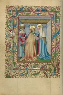 The Visitation; Book of Hours, about 1460. Creator: Unknown.