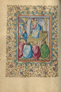 Jesus Among the Doctors; Book of Hours, about 1460. Creator: Unknown.