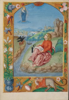 Saint John on Patmos; Book of Hours, early 16th century. Creator: Unknown.