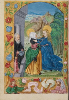 The Visitation; Book of Hours, early 16th century. Creator: Unknown.