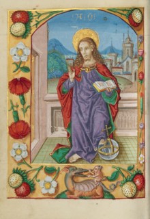 Salvator Mundi; Book of Hours, early 16th century. Creator: Unknown.