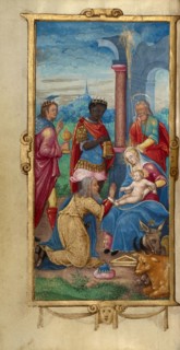 The Adoration of the Magi; Book of Hours, 1544. Creator: Unknown.