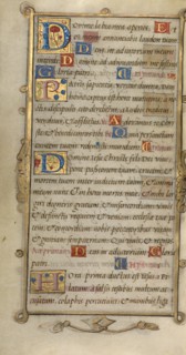 Decorated Text Page; Book of Hours, 1544. Creator: Unknown.