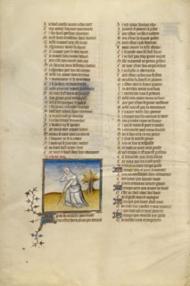 Female Personification of Old Age; Roman de la Rose, about 1405. Creator: Unknown.