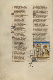 Female Personification of Idleness; Roman de la Rose, about 1405. Creator: Unknown.