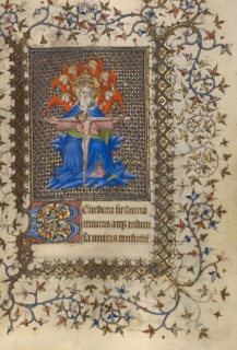 The Trinity; Book of Hours, about 1410. Creator: Unknown.
