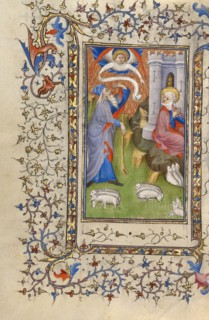 The Meeting at the Golden Gate; Book of Hours, about 1410. Creator: Unknown.