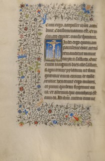 The Crucifixion; Book of Hours, about 1420. Creator: Unknown.