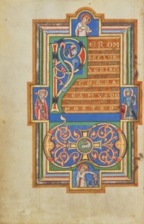 Decorated Text Page with a VD Monogram; Stammheim Missal, probably 1170s. Creator: Unknown.