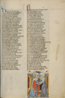 The Visitation; Weltchronik, about 1400-1410. Creator: Unknown.