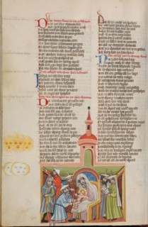 The Circumcision; Weltchronik, about 1400-1410. Creator: Unknown.