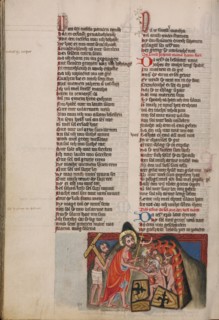 The Descent into Limbo; Weltchronik, about 1400-1410. Creator: Unknown.