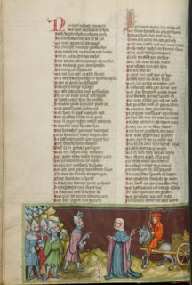 David and Abigail; Weltchronik, about 1400-1410. Creator: Unknown.