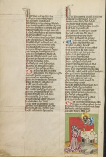 The Calling of Abraham; Weltchronik, about 1400-1410. Creator: Unknown.