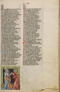 Moses before Aaron, about 1400-1410. Creator: Unknown.
