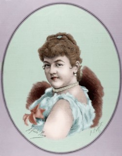 Mila Kupfer-Berger (1852-1905), Austrian soprano, 1886. From "The Spanish and American Illustration" Creator: Arturo Carretero y Sánchez.