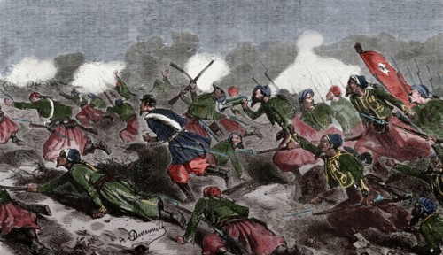 Battle of Turbigo, Second Italian War of Independence, 3 june 1859.  Creator: Dumont.