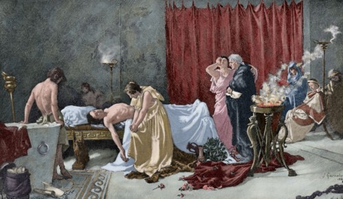 Death of Lucan, 65 AD, (1888).  Creator: Waloy.