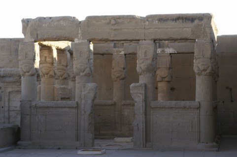 Kiosk on the roof at Dendera Temple, Egypt, 2019.  Creator: LTL.