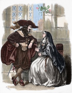 Louis XIII visits Louise de La Fayette at the Convent of the Visitation, 19th century. Creator: Unknown.