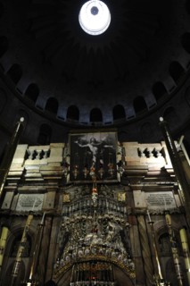 Aedicula, the tomb of Christ at The Holy Sepulchre, Jerusalem, Israel, 2014. Creator: LTL.