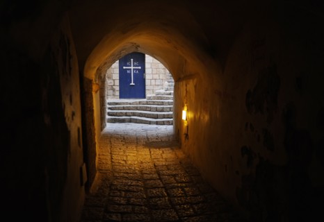 Late afternoon, a street in the old town, Jaffa, Israel, 2013. Creator: LTL.