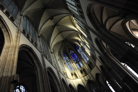 Interior, St. Martin's Cathedral, Utrecht, Netherlands, 2013.  Creator: LTL.