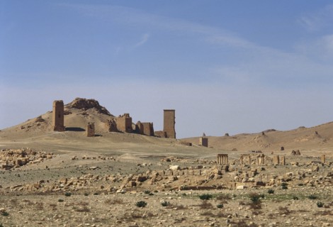 The Valley of the Tombs, Palmyra, Syria. Oasis of Tadmor, 2001.  Creator: LTL.