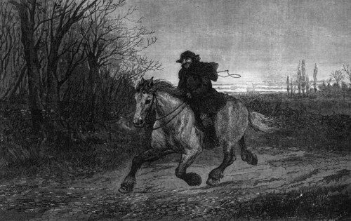 The Belated Traveller, by Heywood Hardy, 1871. Creator: William Hollidge.
