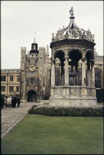 Fountain, Great Court, Trinity College, University of Cambridge, Cambridge, Cambridgeshire, 1973. Creator: Dorothy Chapman.