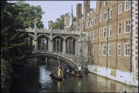 Bridge of Sighs, St John's College, University of Cambridge, Cambridge, Cambridgeshire, 1974. Creator: Dorothy Chapman.