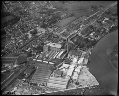 C Townsend Hook and Co Snodland Paper Mill and  environs, Snodland, Kent, c1930s. Creator: Arthur William Hobart.