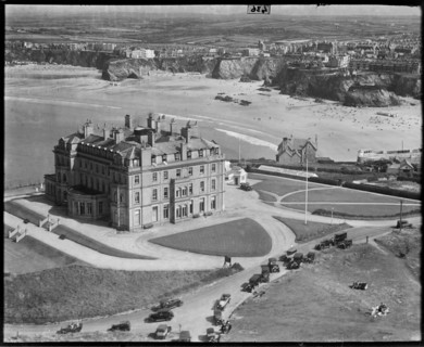 The Atlantic Hotel, Newquay, Cornwall, c1930s. Creator: Arthur William Hobart.