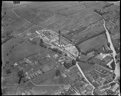 The Scott and Rhodes Banksfield Dye Works, Yeadon, West Yorkshire, c1930s. Creator: Arthur William Hobart.