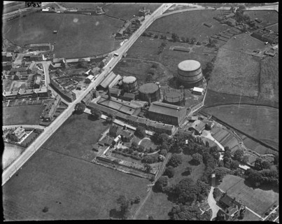 The Yeadon and Guiseley Gas Co Gas Works, Yeadon, West Yorkshire, c1930s. Creator: Arthur William Hobart.